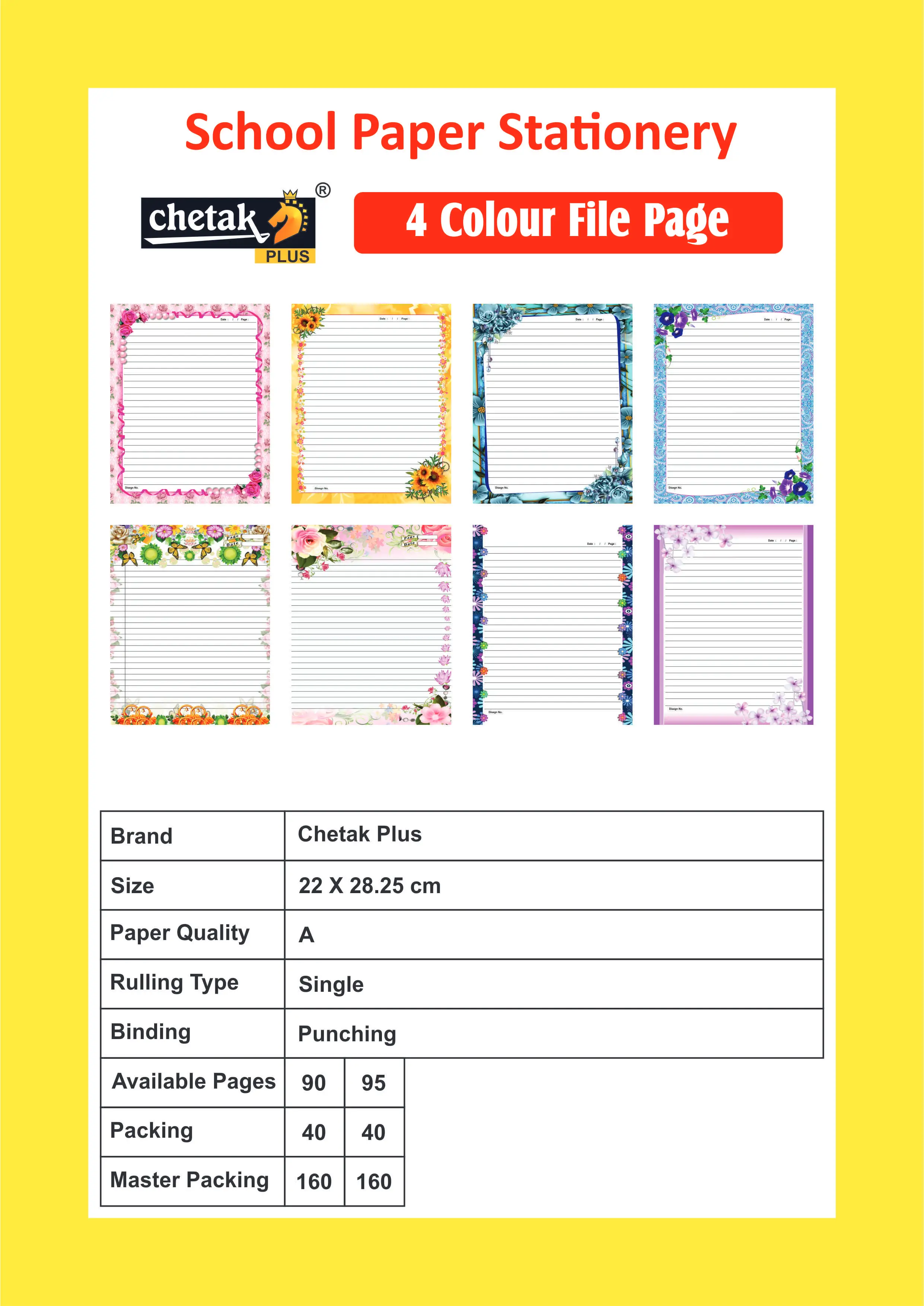 4 Colour File Page