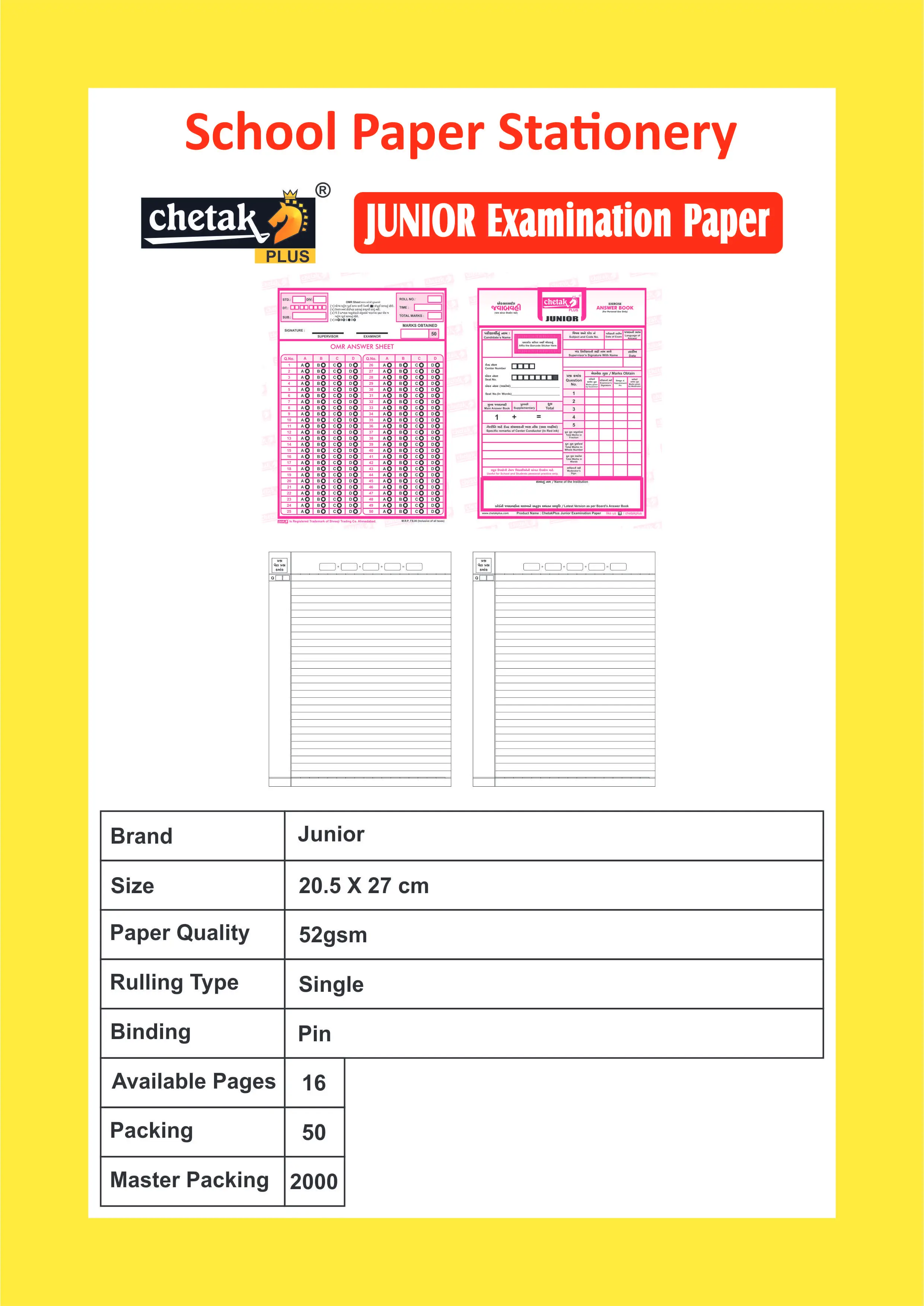 Junior Examination Paper